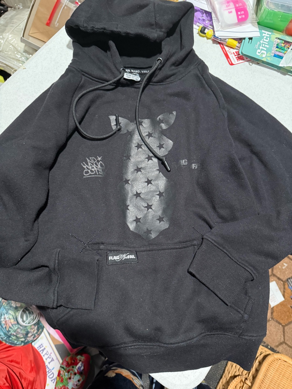 Flag Nor Fail Black sweatshirt Goat